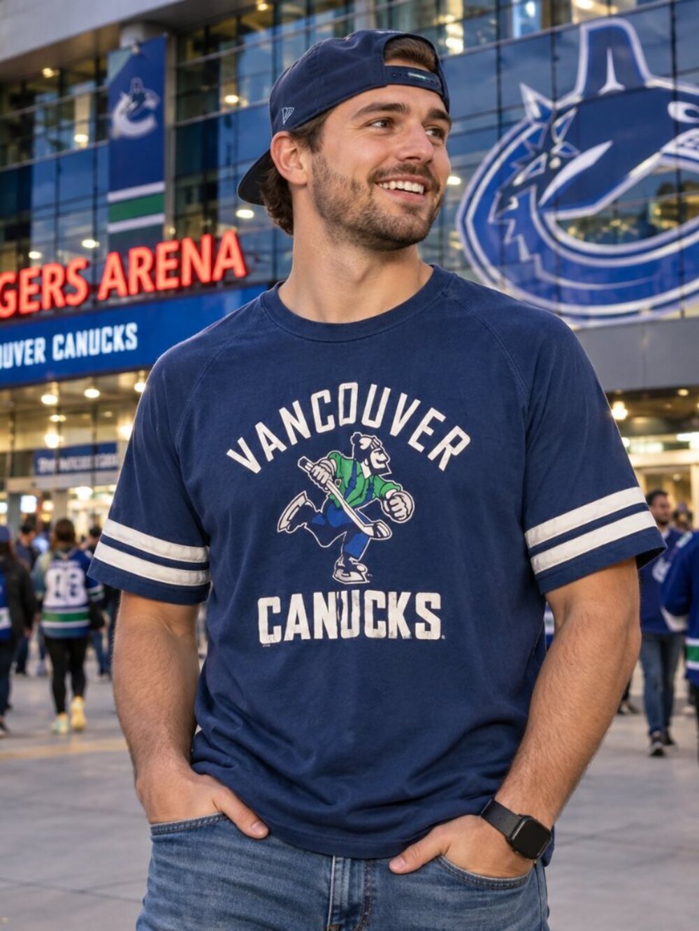 Vancouver Canucks TShirt-(LARGE)